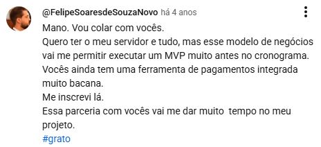 Depoimento 3 de aluno sobre o Moodle gratuito EnsineOnline